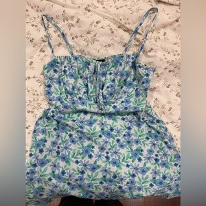 Mini blue floral forever 21 dress